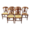 6 chaises  Louis Philippe