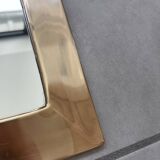 Handcrafted brass contour mirror