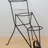 Wrought iron plant holder