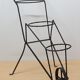 Wrought iron plant holder