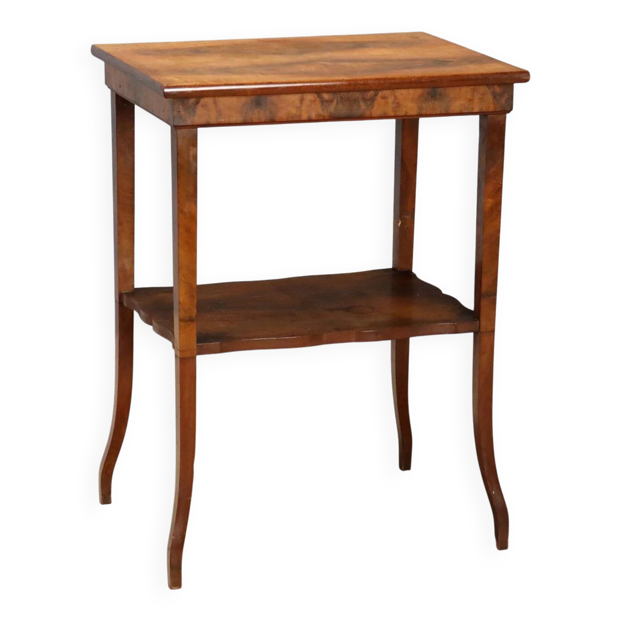 Coffee table in walnut and mahogany - Italy early 1900s