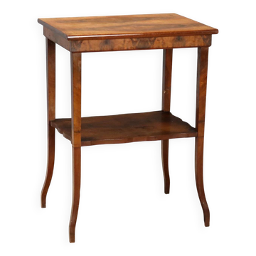 Table basse en noyer et acajou - Italie début 1900