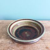 Stoneware bowl signed Fontgombault