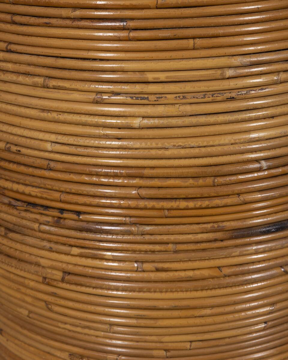 Vintage 1960s Italian design bamboo storage basket