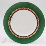 6 “Arcopal” dessert plates with art deco motifs