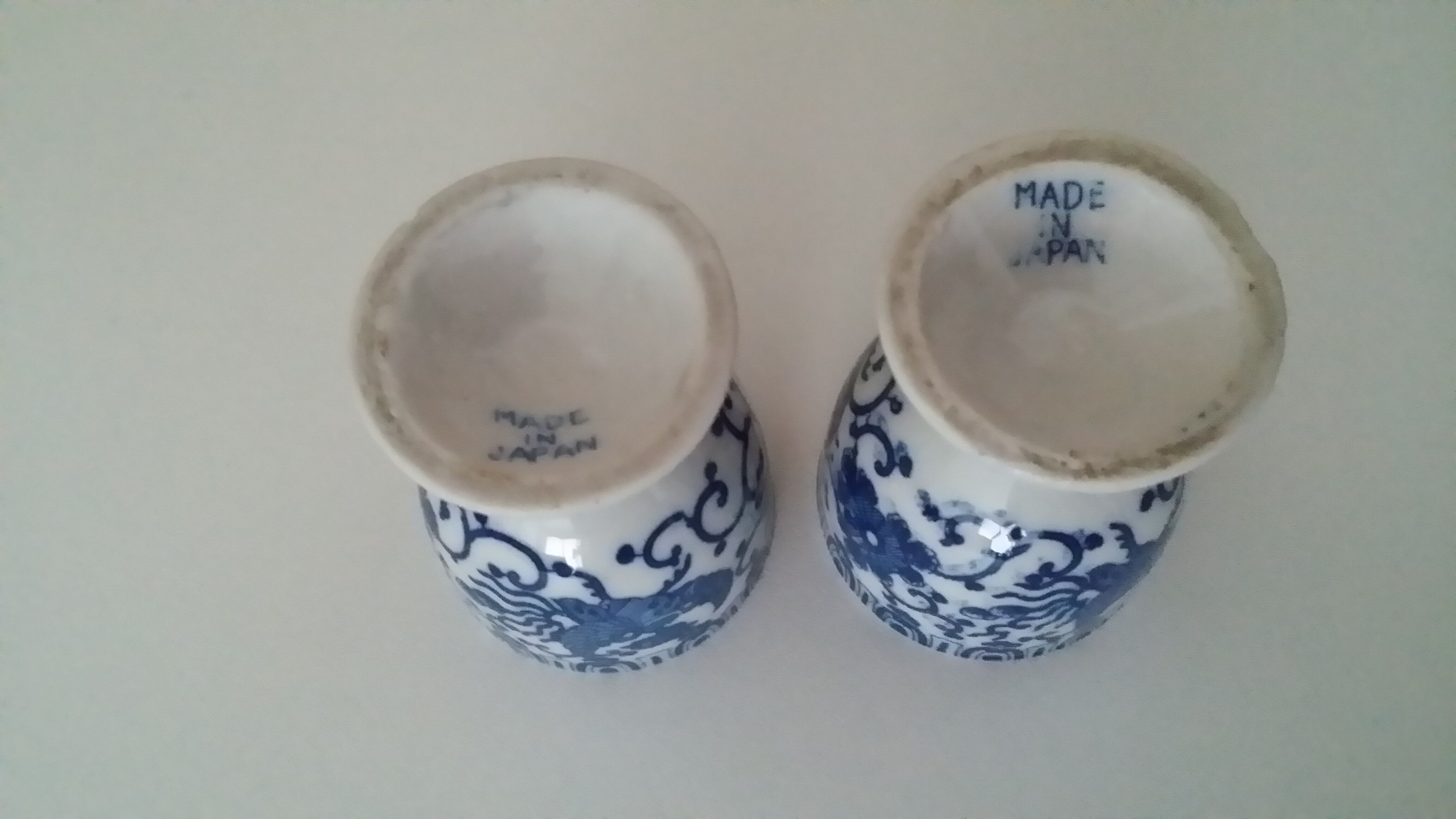 2 cups japanese porcelain