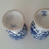 2 coquetiers japonais en porcelaine