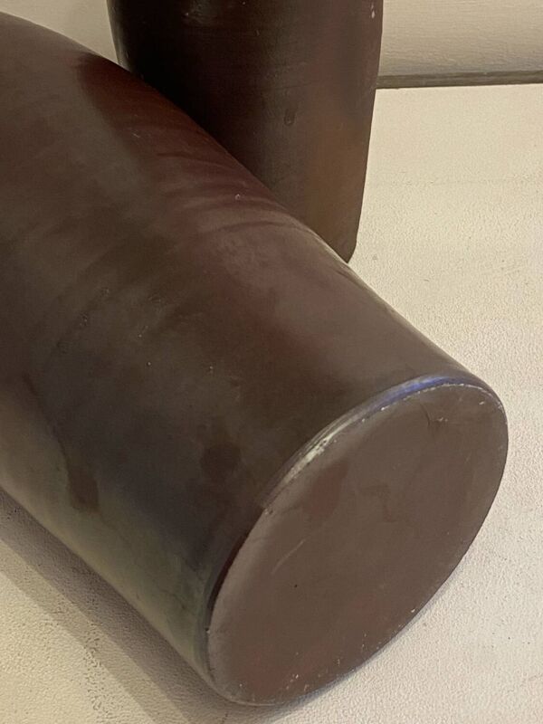 Lot de 3 bouteilles en céramique