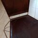Paire de fauteuils en cuir marron foncé