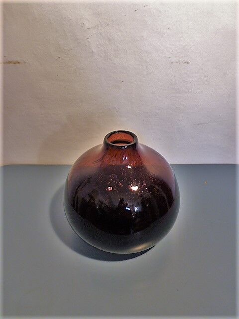 Violet blown bubble vase, 1960