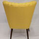 50s vintage cocktail armchair "yellow lelievre fabric