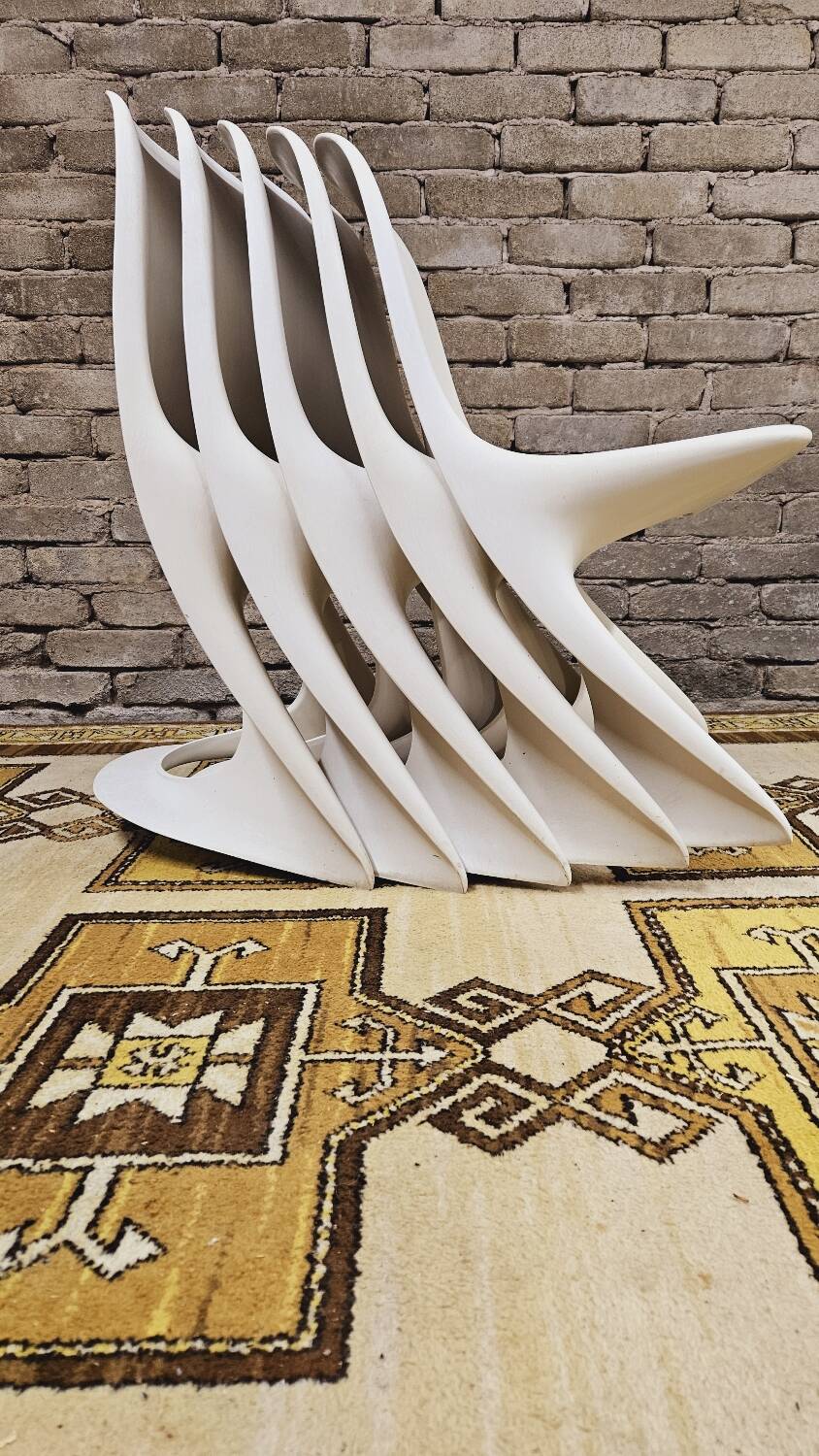 Set of 5 "Casalino" chairs by Alexander Begge for Casala, 1970.
