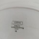 Oval plates Sarreguemines Digoin Cannes set of 2