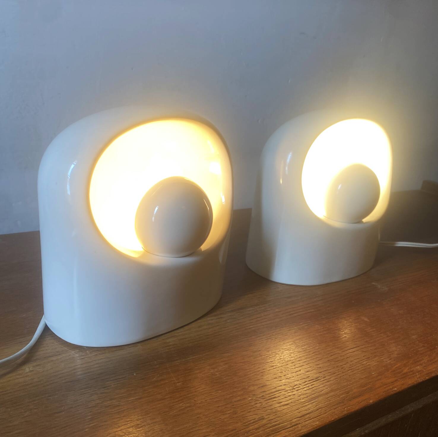 Paire de Lampes Venezia de Philips Années 70