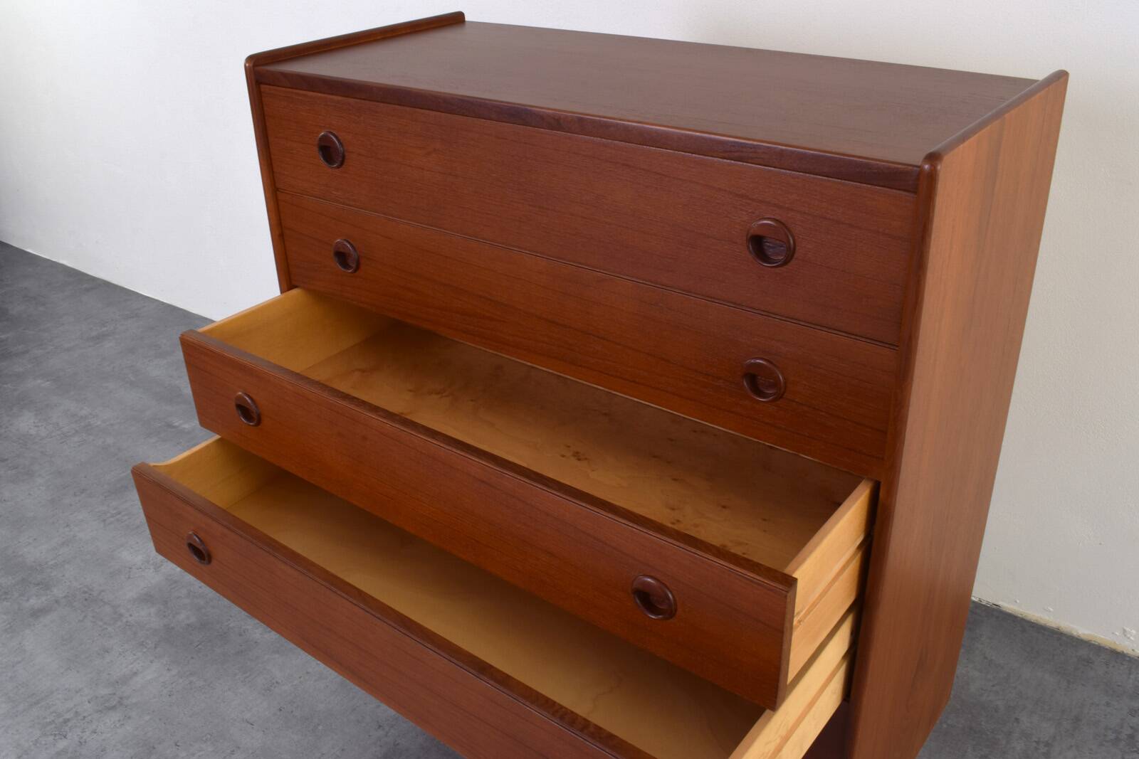 Mid-Century Danish Teak Chest of Drawers, 1960s.