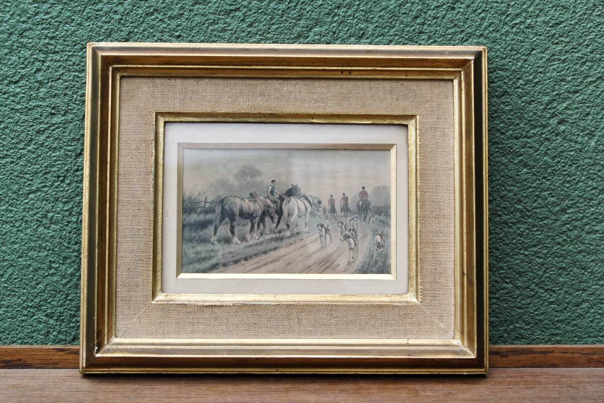 Watercolor hunting, Georges Wright