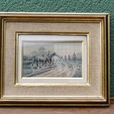 Watercolor hunting, Georges Wright