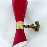 Italian Mid-Century single double cones wall lamp, 1950s