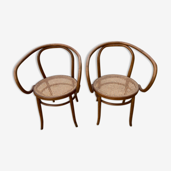 Pair of armchairs "le corbusier" by Baumann