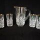 lemonade service, pitchers and glasses, in Lorraine crystal, the Grand Dukes, gold border