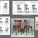4 bistro chairs Baumann 1937-1939 ca