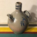 Lot 5 old blue sandstone 3 pots - carafe - vintage decoration tonneau
