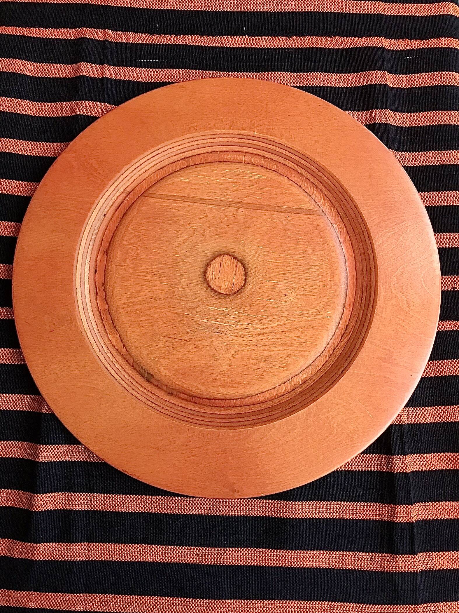 Finnish wooden plate, design by Eero Saarinen.