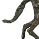 Statue en bronze d'après Alberto Giacometti Sculpture de chien 44 cm