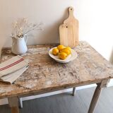 Table de ferme patinée