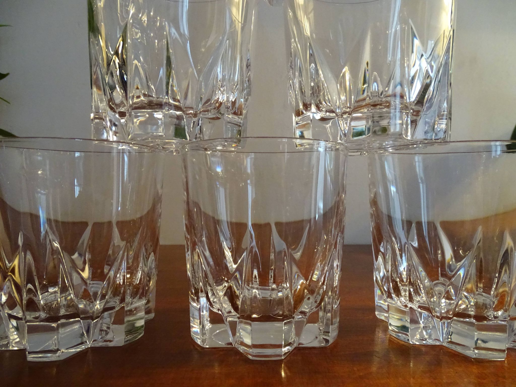 6 glasses of crystal whisky of Arques - Model Cheverny - 30 cl in box