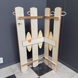 Orange wall unit Coat rack 1970s by ED Design