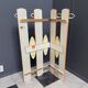 Orange wall unit Coat rack 1970s by ED Design