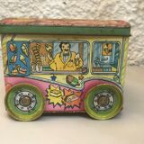 Metal box vintage ice cream bus 1960