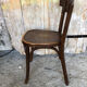 Chair bistrot baumann dark wood 70s vintage #a201