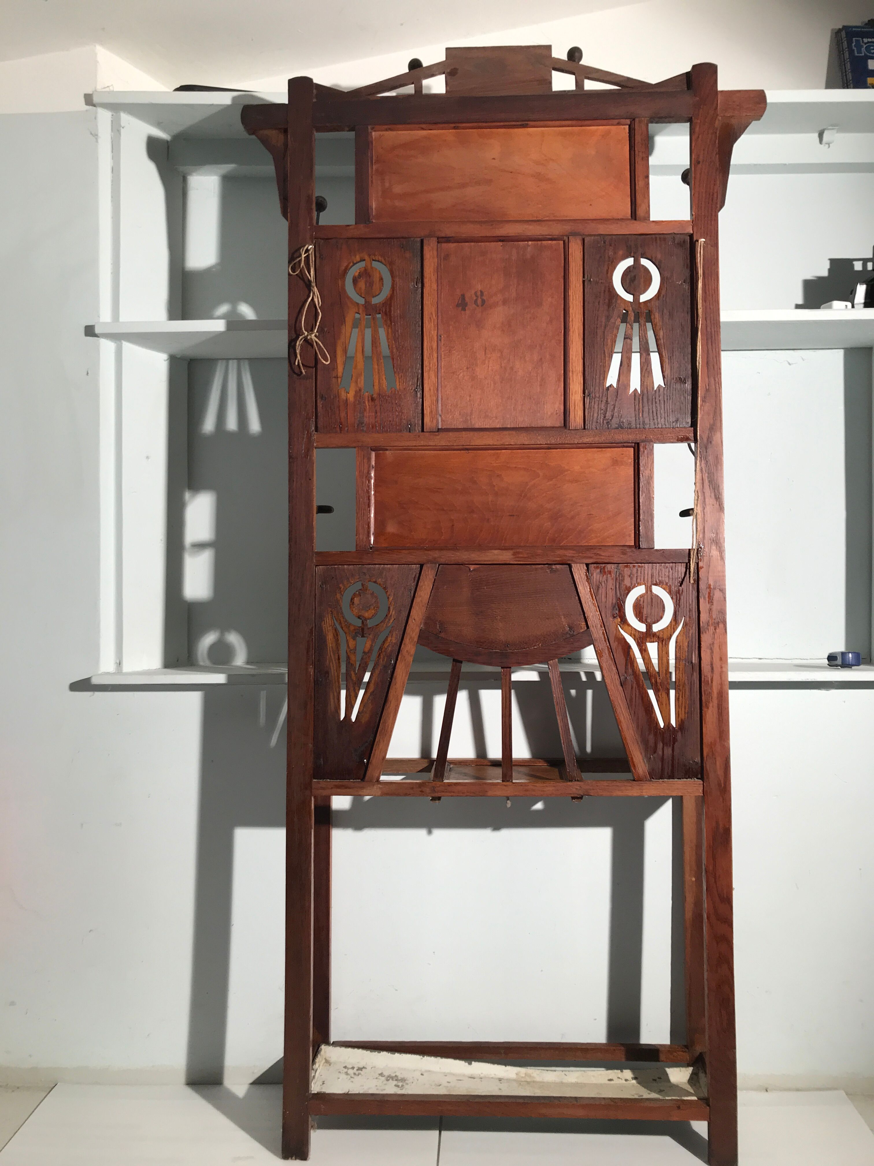 Vintage wardrobe coat rack