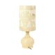 Vintage Table Lamp Alabaster Natural Stone Flowers Spain 1960s