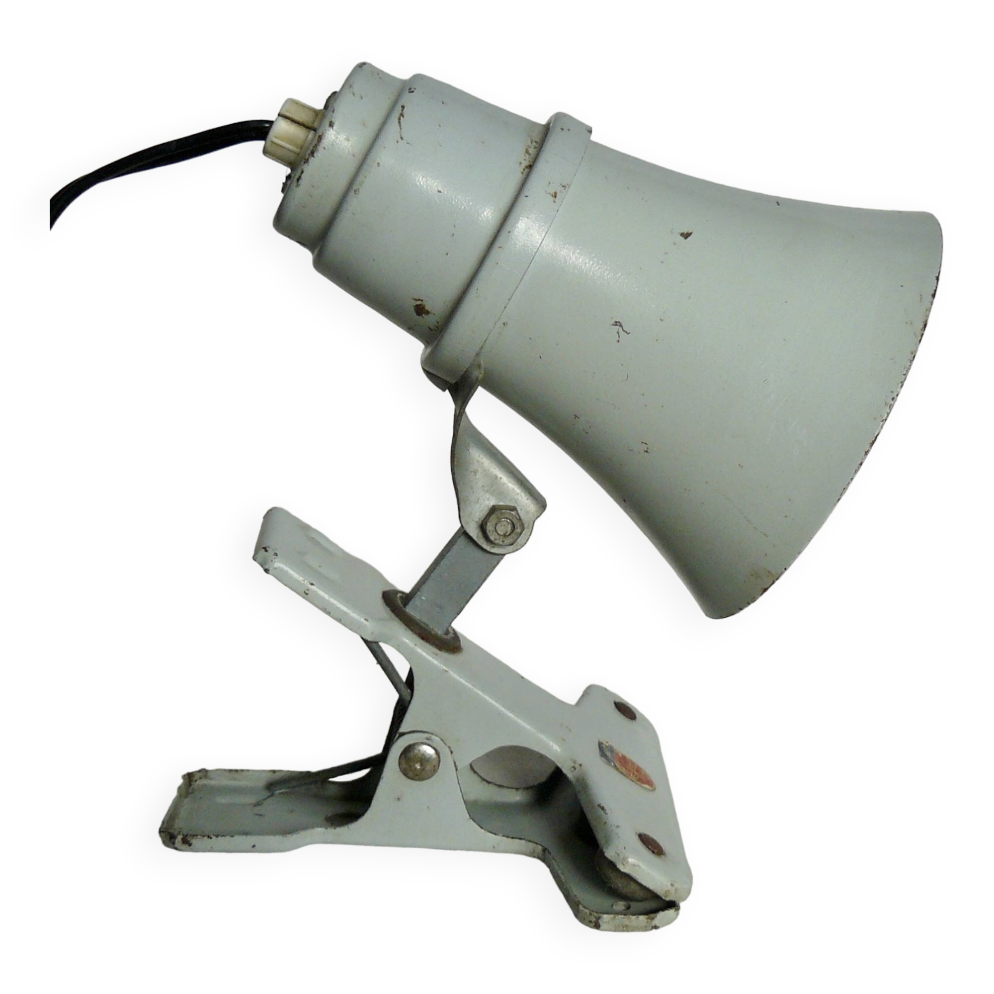 Philips industrial design clamp workshop lamp vintage reading light 1960