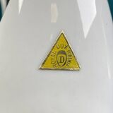 Black and white porcelain swan figurine from Czechoslovakia by Jaroslav Jezek Royal Dux 1960s