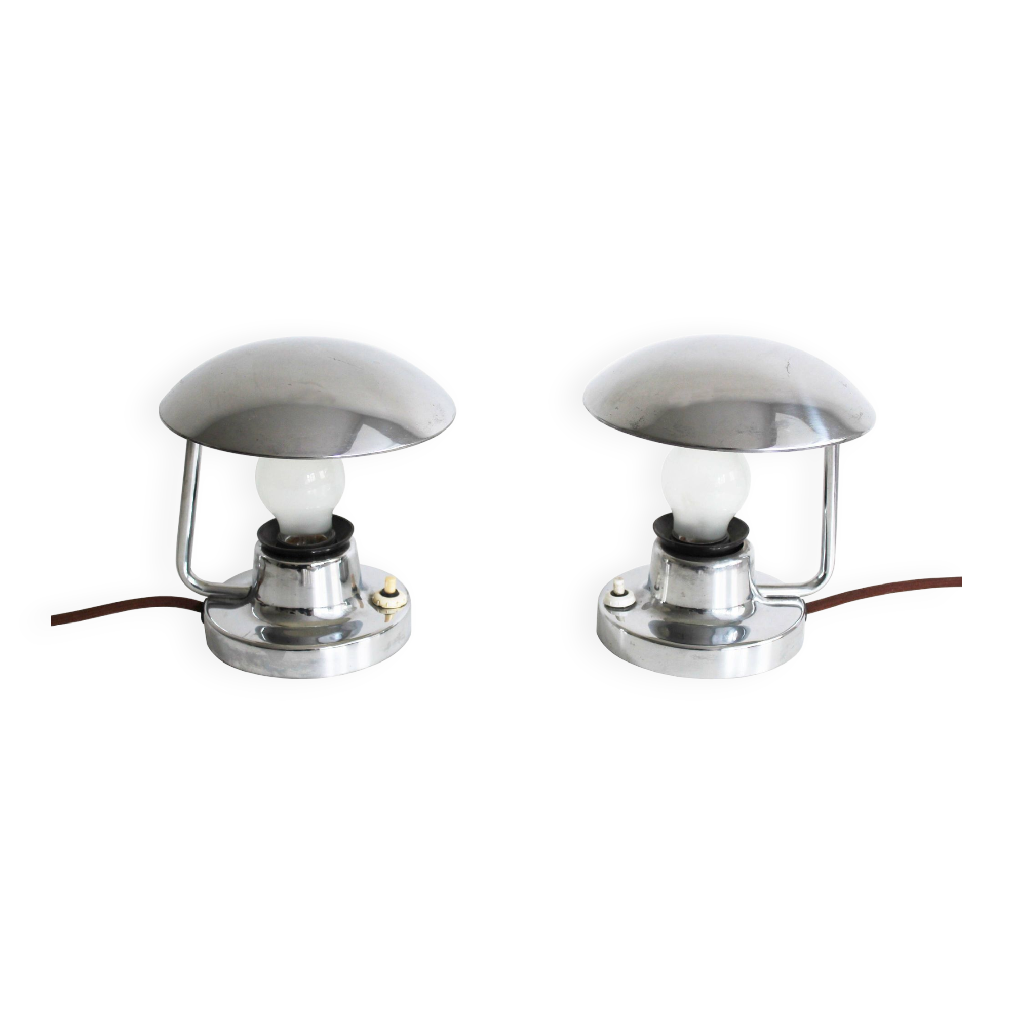 Pair of 1950's Modernist table lamps by Josef Hurka for Napako