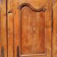 Old rustic oak cabinet of the 19th century louis 15 style