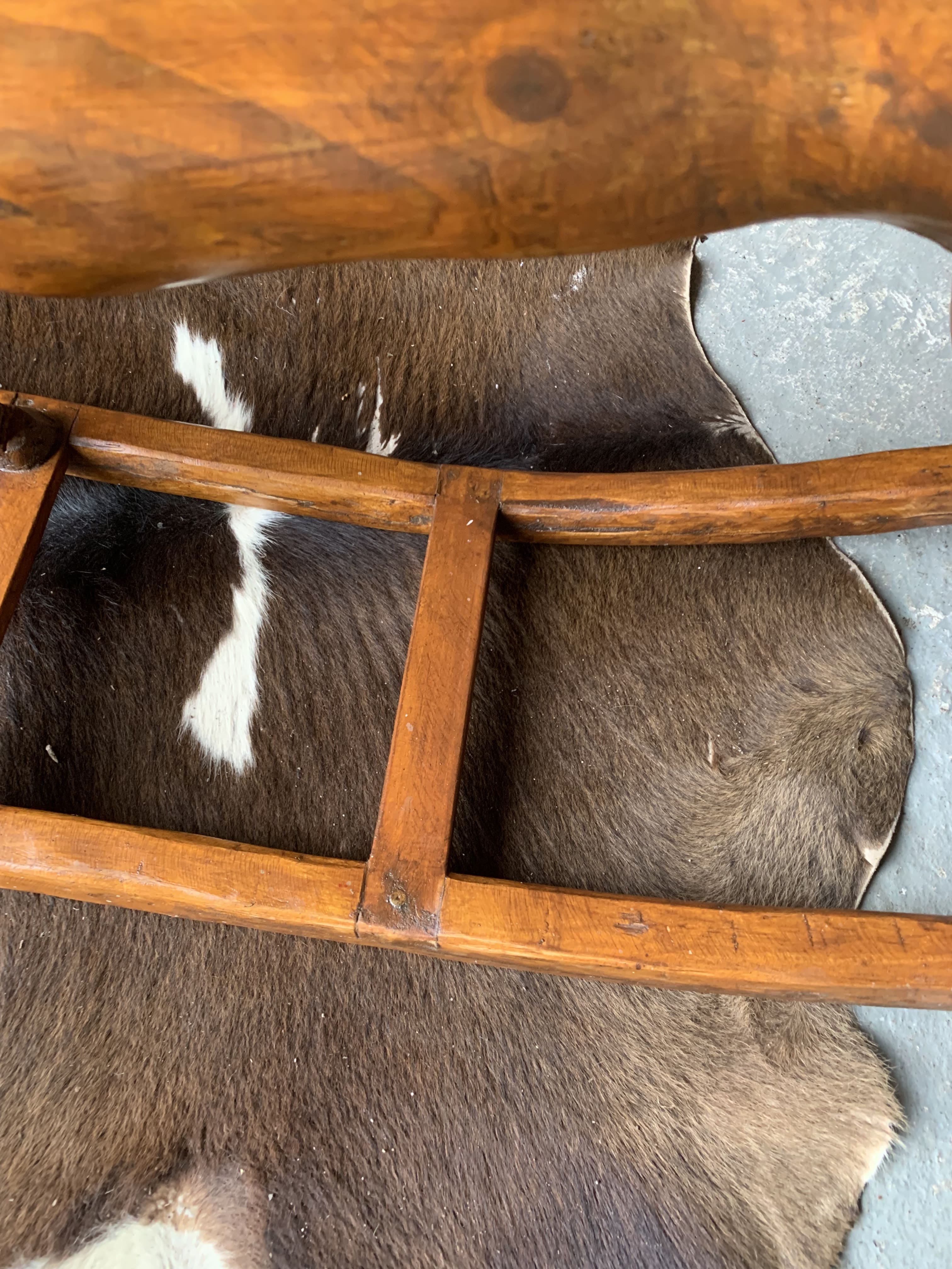 Wooden rocking horse