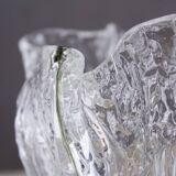 Folded glass vase 1970
