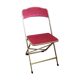 Pink velvet folding chair
