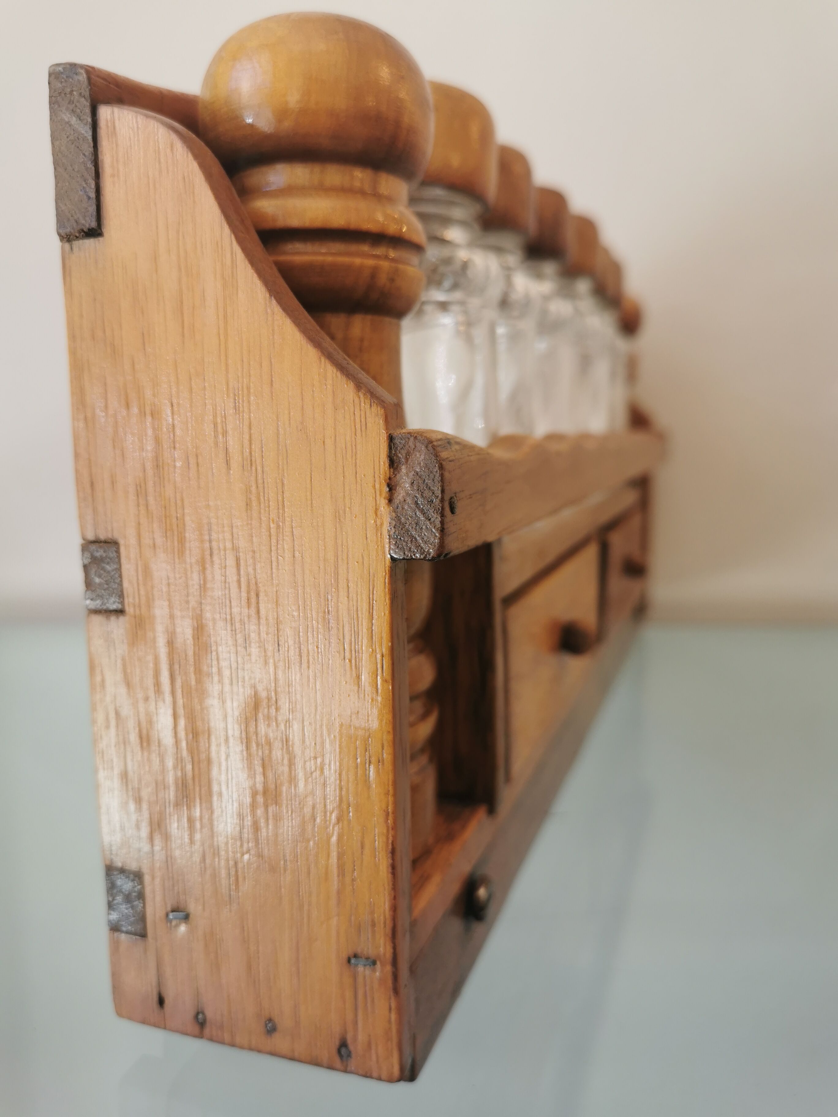 Wooden spice wall servant 60s/70s