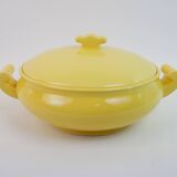 Large yellow modernist soup tureen