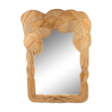 Rattan mirror