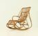 Fauteuil à bascule en bambou des années 1960's, Espagne.