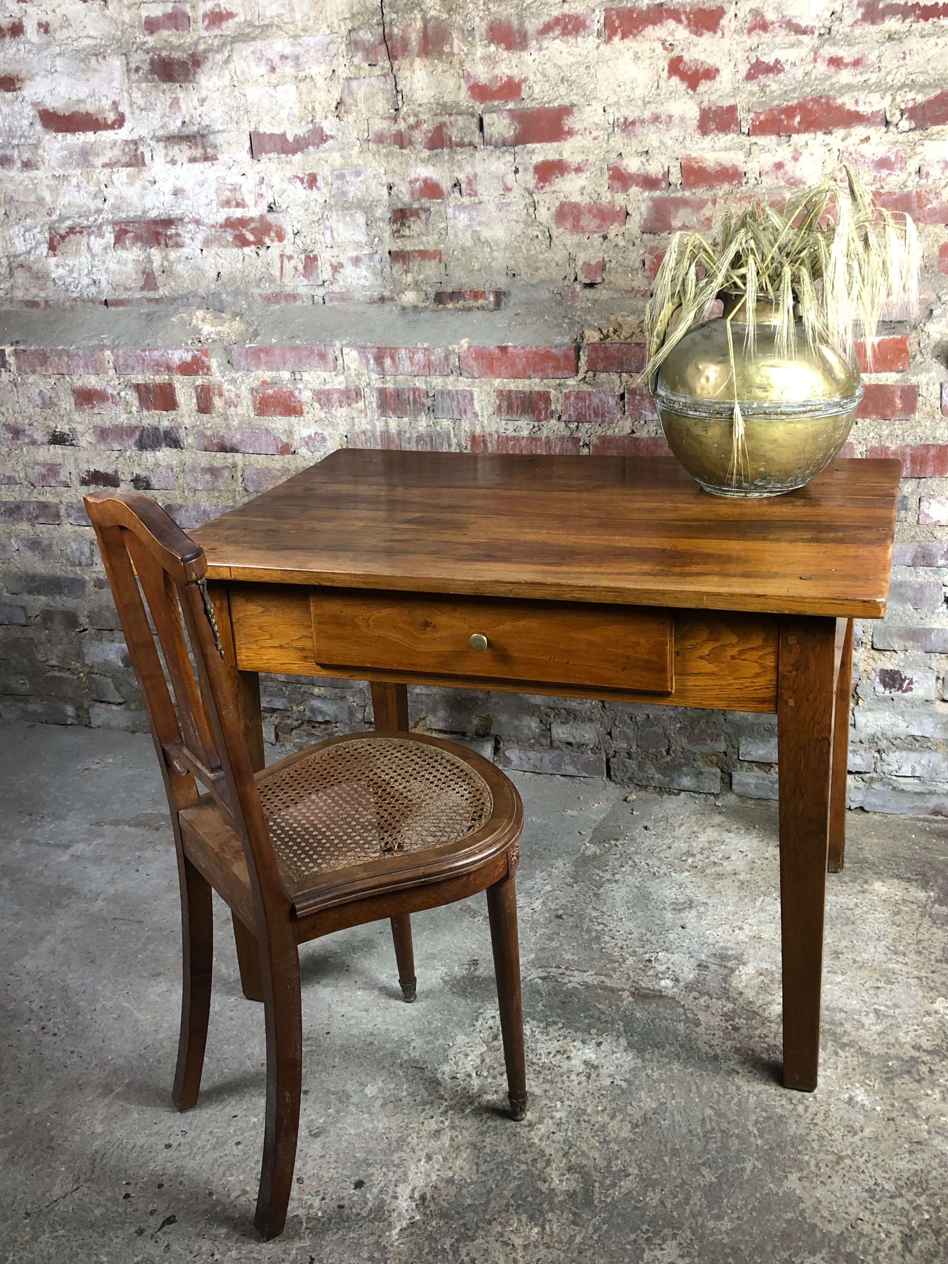 1900s walnut farmhouse/desk table