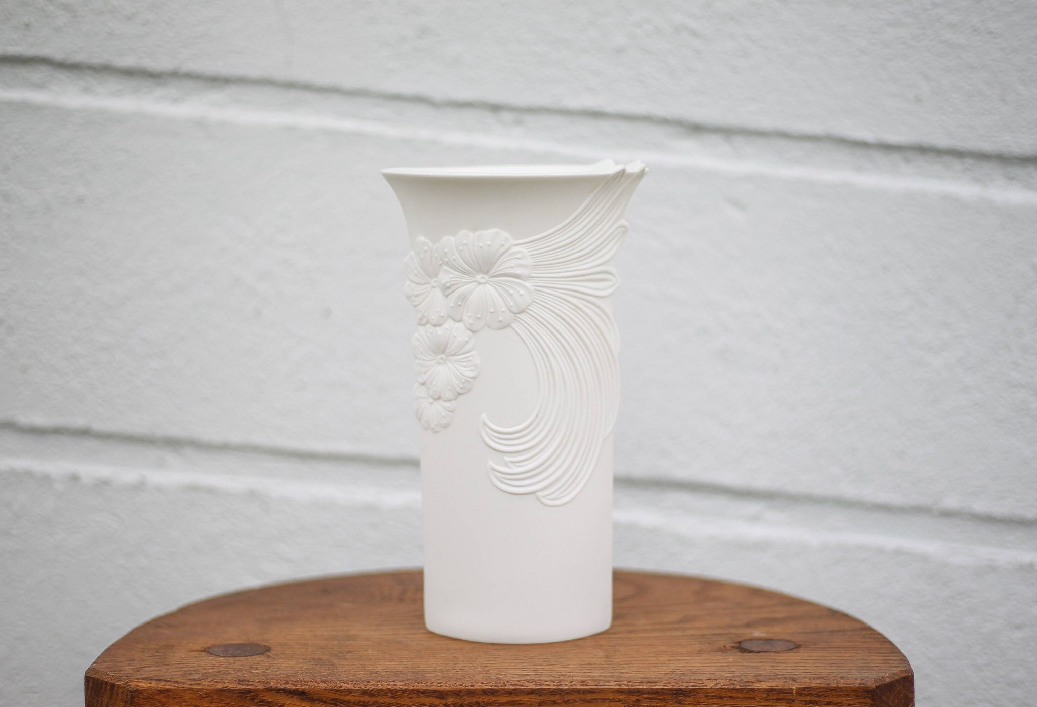 Kaiser Germany Manford Frey vase, art nouveau style biscuit vase, vintage vase, collection, 70's