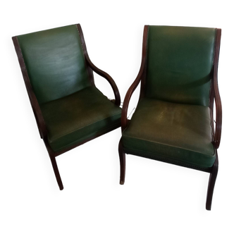Paire de fauteuils vintage